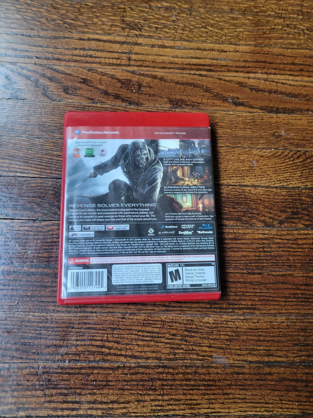 Dishonored - Greatest Hits (Sony PlayStation 3 PS3, 2012) Game Of The Year